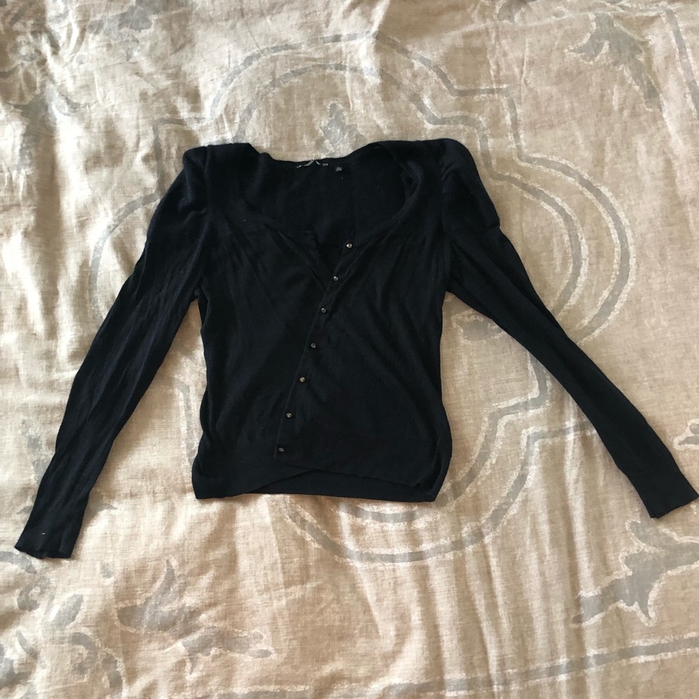 Black cardigan